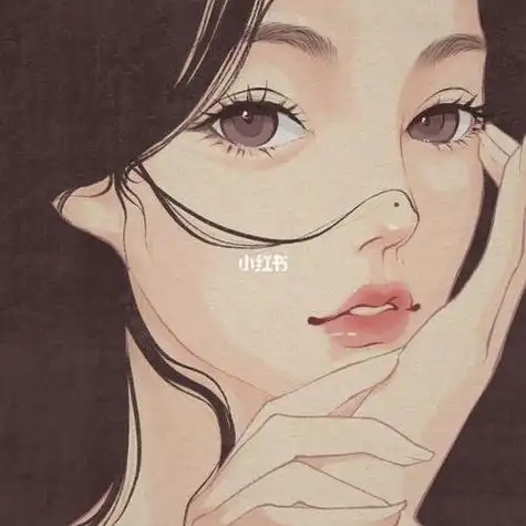 绿茶女生手绘动漫头像