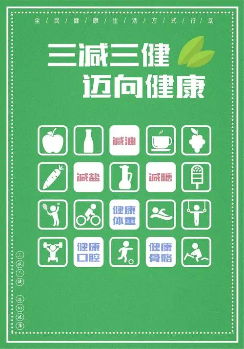 三减三健 迈向健康|平面|海报|桐桐桐128_原创作品-站酷zcool