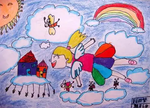 美丽的梦/少儿绘画作品/儿童画/网络美术馆_中国少儿美术教育网