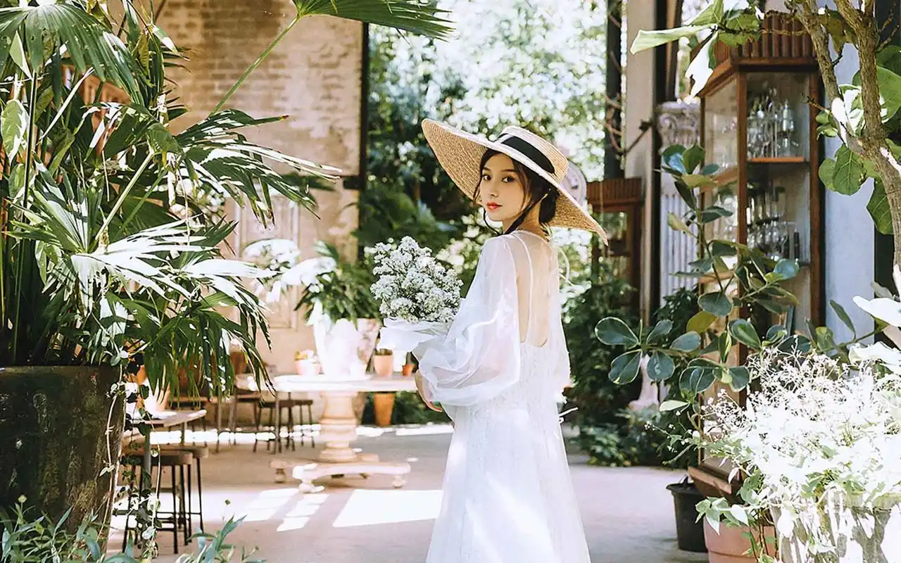 清纯仙气少女唯美高清桌面壁纸