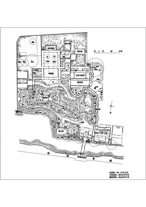 苏州沧浪亭平面布置图
