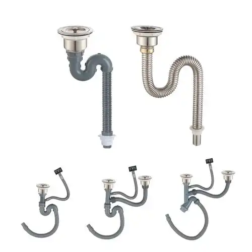 厨房不锈钢水槽洗菜盆下水管下水器排水管水槽水池下水道配件水管