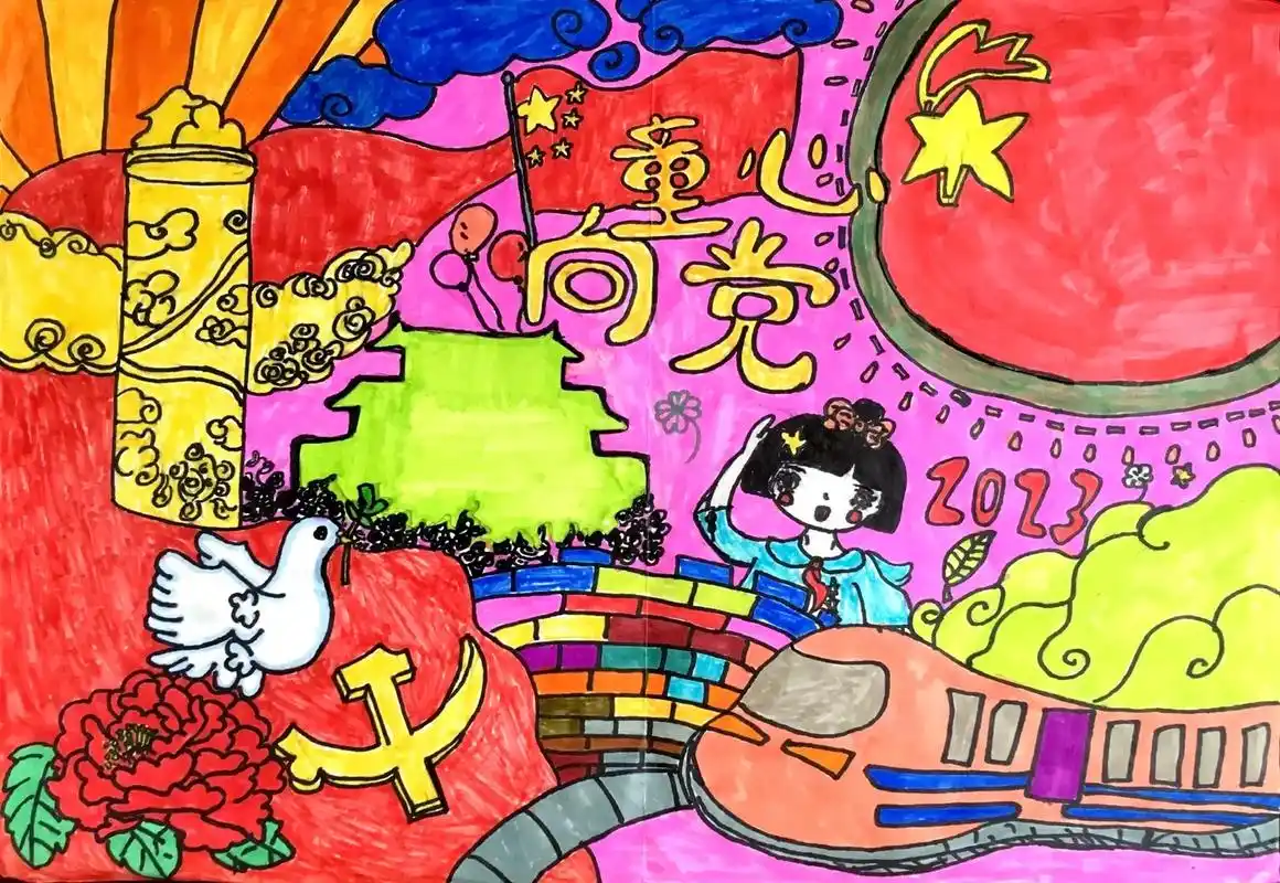 儿童画作品 #童年很宝贵 #童心未泯所遇皆甜 #成果展示  - 抖音