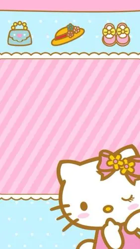 *愤怒de小他的她 iphone5,手机壁纸,背景,萌系套图～hello kitty.