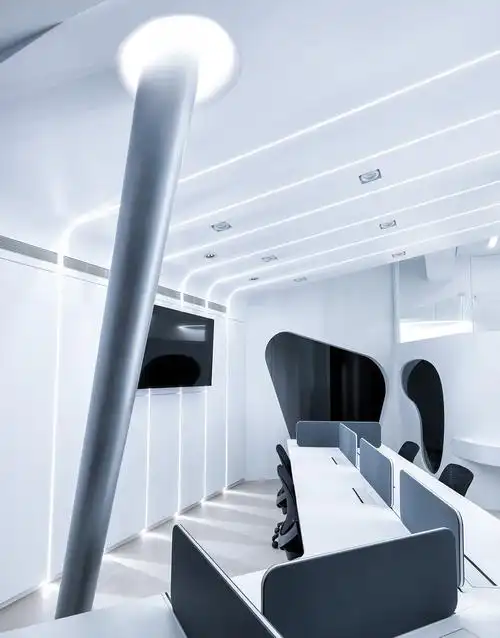 虫洞概念打造未来科技感 89㎡太空创意办公室_办公空间_室内设计联盟