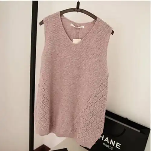 无袖砍袖坎肩马甲针织套头加厚上衣背心毛衣毛衣