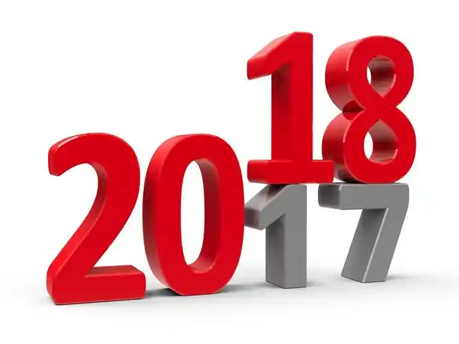 5张创意2018迎接新年2018艺术字高清概念图片下载