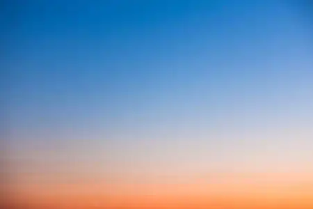 蓝色和橙色的夕阳图片