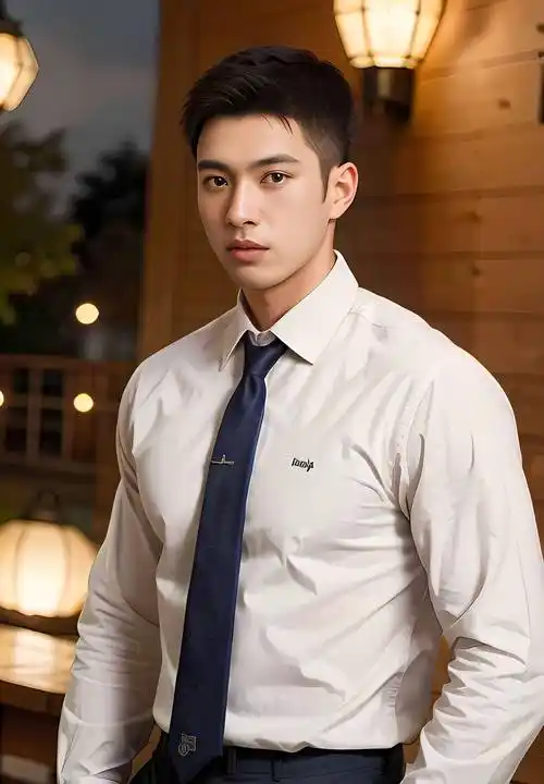 ai摄影—帅哥穿衬衫和领带的搭配,彰显白领气质和商务氛围_组合_场合_