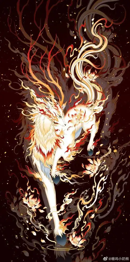 山海经神兽系列古风插画,这也太好看了!