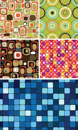 格子方块圆圈底纹背景矢量图素材免费下载-非凡图库