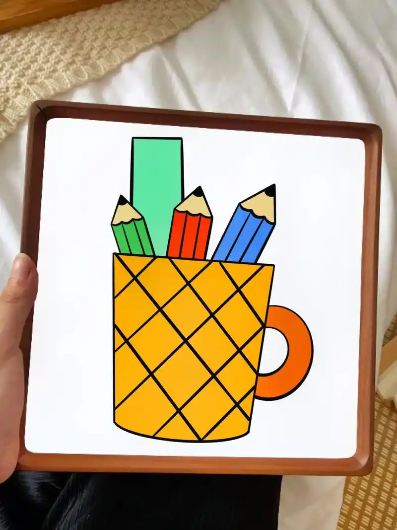 丢出一条图文锦囊 笔筒简笔画教程分享#笔筒简笔画 #绘画 - 抖音