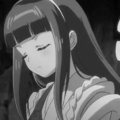 黑白动漫女头微丧