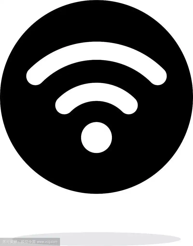 白色背景上的无线电信号图标