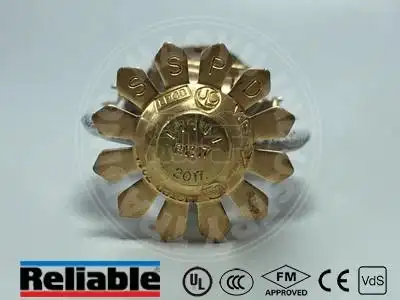 fm认证易熔合金洒水喷头k115下垂型喷淋头100度