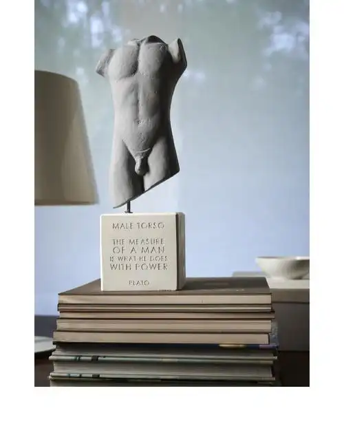 【现货】sophia 男性/女性人体雕像希腊陶制雕塑艺术品石膏摆件_双氙