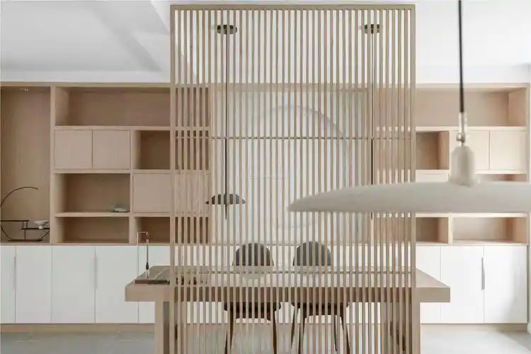 2021清新日式风格屏风隔断装修效果图