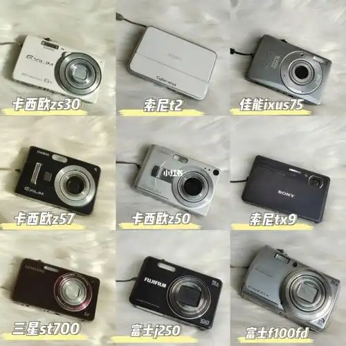 索尼t2/佳能ixus75/卡西欧z57/卡西欧z40/索尼tx9/三星st700(人像推荐