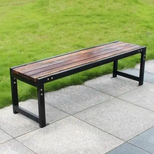 防腐木公园椅坐凳 户外长椅子 阳台长凳子 园林休闲椅靠背座椅 科阳