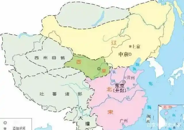 北宋西北形势图