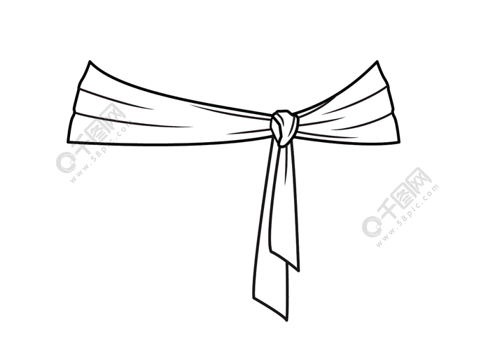 裙装腰带矢量图细节