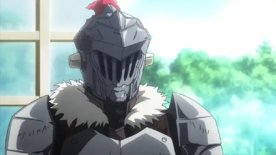 哥布林杀手08集:哥杀摘掉头盔,没有正脸,侧脸看起来很帅气!