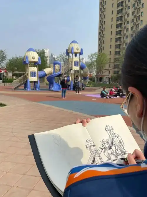 小区写生
