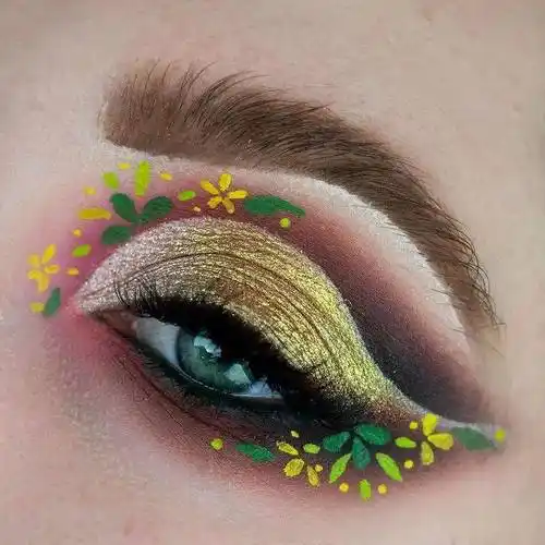 收藏|眼睛上的花朵_彩绘_ha_元起