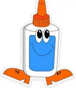 一个戴眼镜的卡通胶水要如何画?胶水简笔画大全