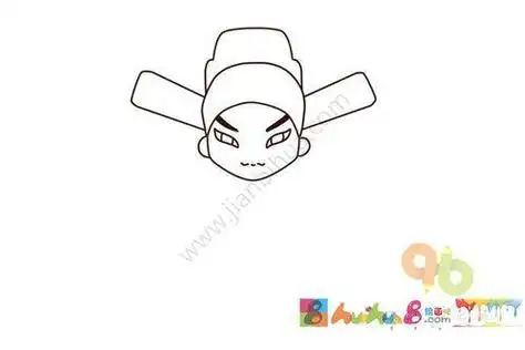 包公简笔画儿童画