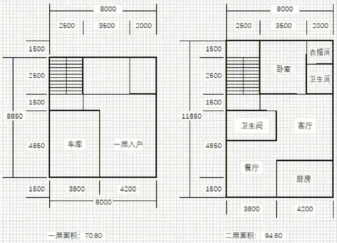70平米农村自建房