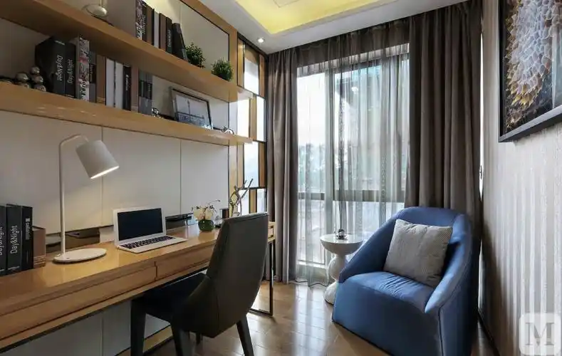 简约书房书柜装修效果图