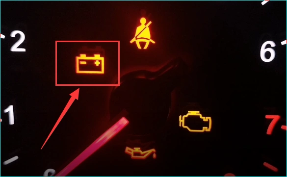 1,奥迪来a4汽车故障指示灯中出源现仪表盘上" ,-"的图标是点火警告灯