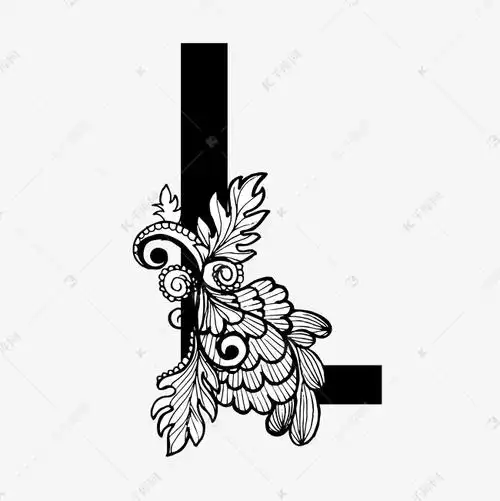 更多黑白奢华字母l艺术字创意艺术字设计快来千库吧