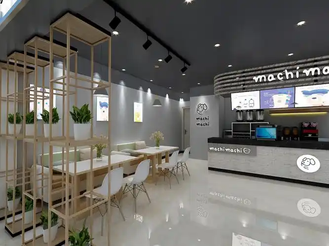 奶茶店装修效果图