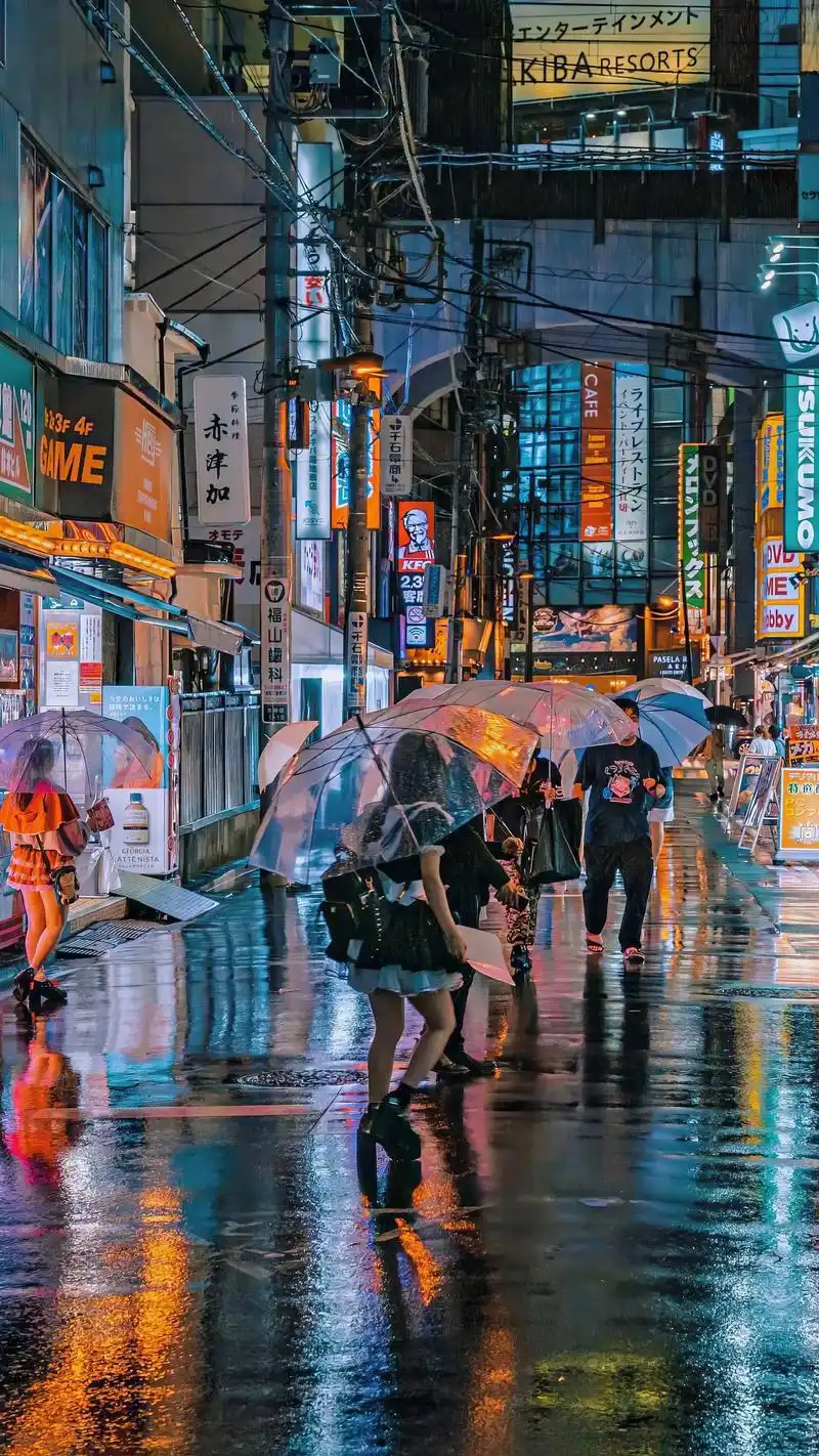 日本街巷夜晚的别样风情.#创作灵感 #日本 #2024我的旅