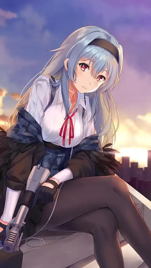 二次元黑丝美腿美女手机壁纸_动漫_手机壁纸下载_美桌网