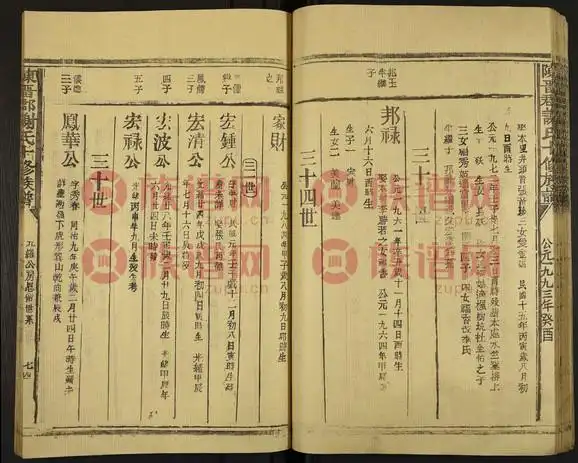 陈留郡谢氏十修族谱814141994第10本