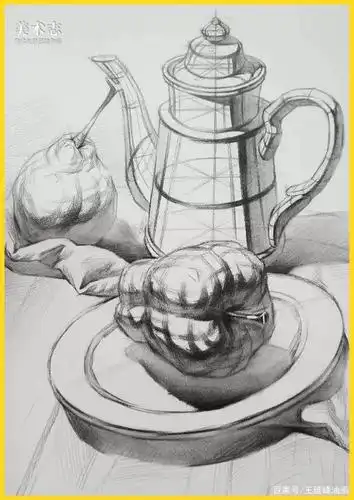 素描静物之基本结构练习