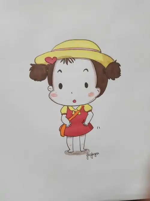 铃铛子简笔画团练-第三次作业-28-yuyuyu:q版小人物