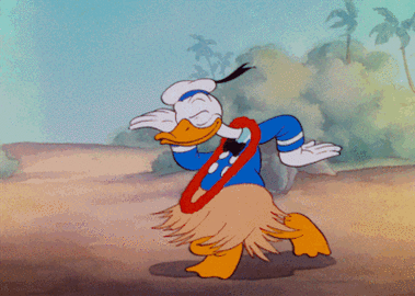 唐老鸭开心跳舞gif动图_动态图_表情包下载_soogif