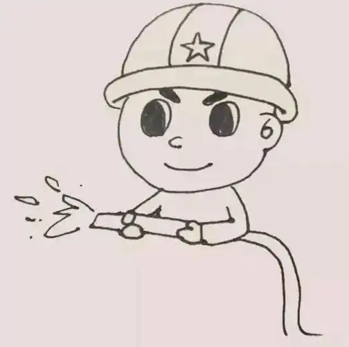 消防员怎么画又简单又帅气 一步一步画消防员