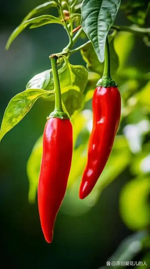 火红火红的小辣椒!感觉到它的辛辣没有?