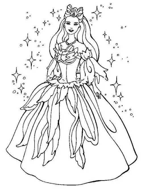 动漫人物芭比简笔画图片