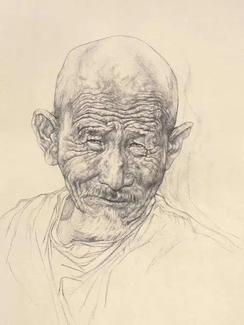 央美教授唐勇力线性素描