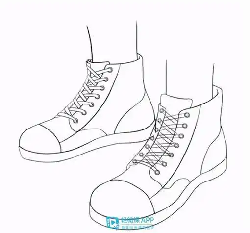 简笔画|鞋子的各种画法,喜欢就收藏着吧.
