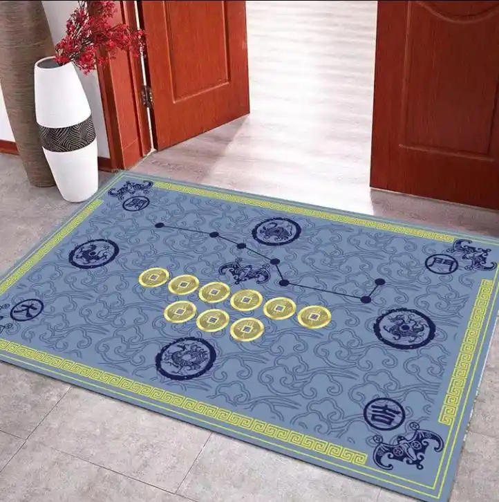 面对面那一刻,我才知道五帝钱门垫脚垫的神奇功效!