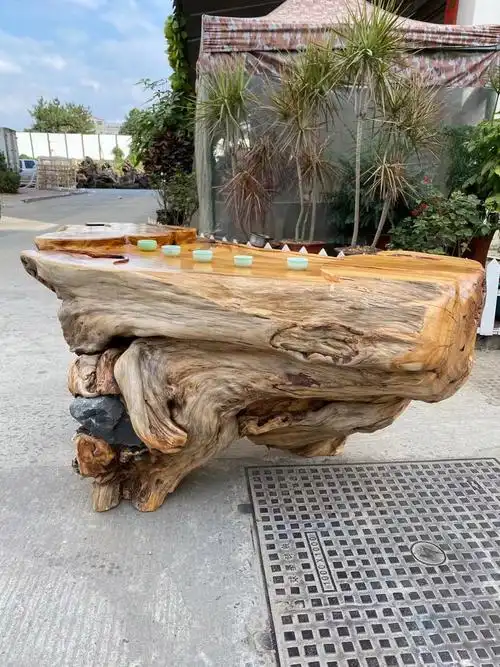根雕树根茶艺功夫茶功夫茶台木雕随形整体茶几根雕茶几