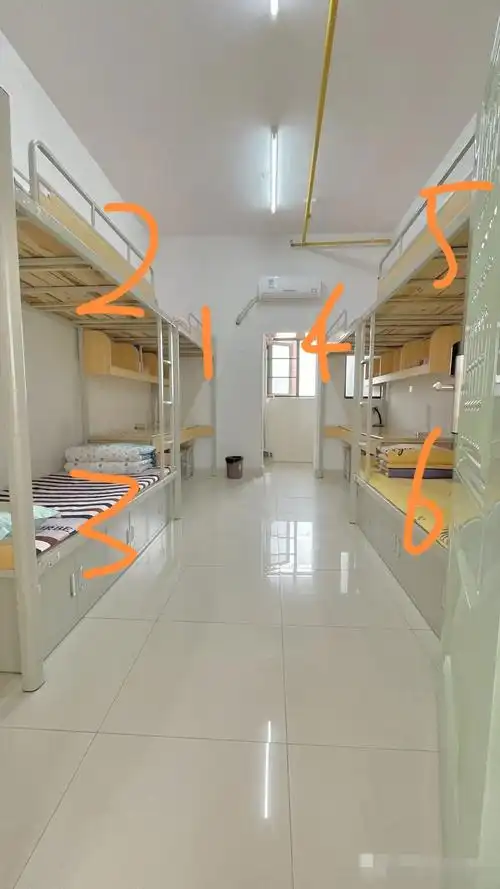 高中六人宿舍选位谢谢