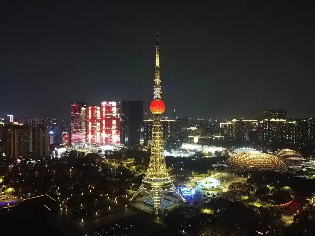 广东佛山记录-文化公园-岭南明珠体育馆.day1晚上 #佛 - 抖音